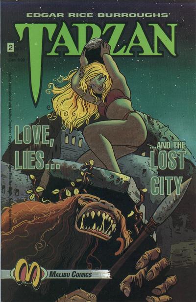 Cover for Tarzan: Love, Lies and the Lost City (Malibu, 1992 series) #2