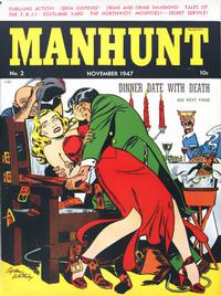 Cover Thumbnail for Manhunt (Magazine Enterprises, 1947 series) #2