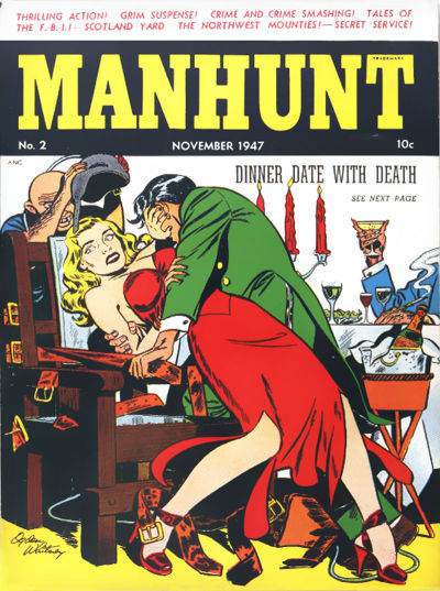 Cover for Manhunt (Magazine Enterprises, 1947 series) #2