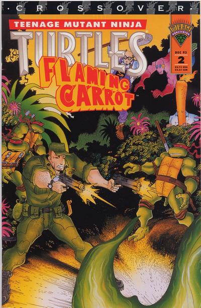 Cover for Teenage Mutant Ninja Turtles/Flaming Carrot Crossover (Mirage, 1993 series) #2