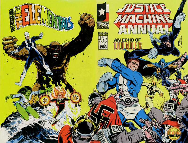 Cover for Justice Machine Annual (Texas Comics, 1983 series) #1