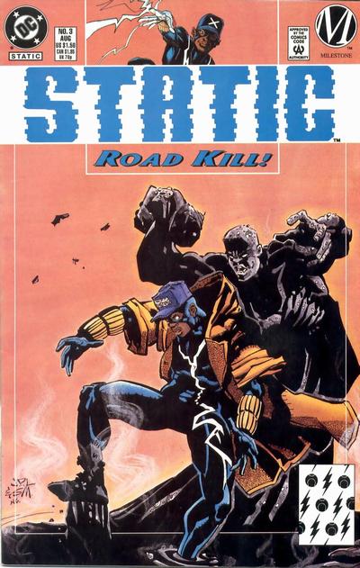 Cover for Static (DC, 1993 series) #3 [Direct]