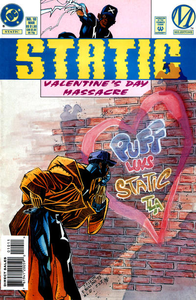 Cover for Static (DC, 1993 series) #10 [Newsstand]