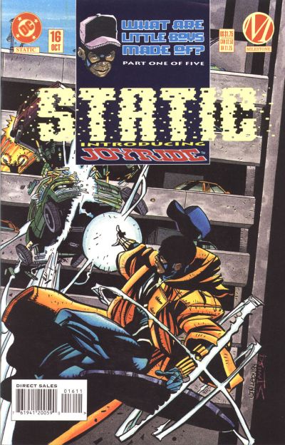 Cover for Static (DC, 1993 series) #16 [Newsstand]