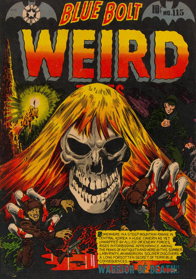 Cover for Blue Bolt Weird Tales of Terror (Star Publications, 1951 series) #115