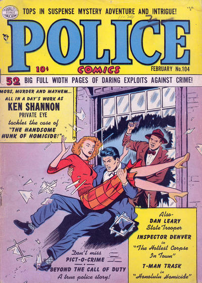 Cover for Police Comics (Quality Comics, 1941 series) #104