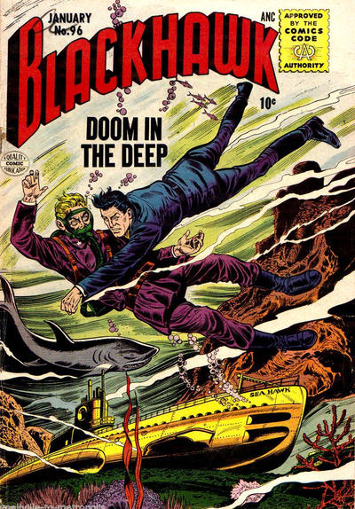Cover for Blackhawk (Quality Comics, 1944 series) #96