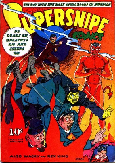 Cover for Supersnipe Comics (Street and Smith, 1942 series) #v1#8 [8]