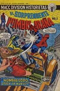 Cover Thumbnail for El Sorprendente Hombre Araña (Editorial OEPISA, 1974 series) #2