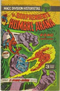 Cover Thumbnail for El Sorprendente Hombre Araña (Editorial OEPISA, 1974 series) #73