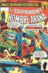 Cover Thumbnail for El Sorprendente Hombre Araña (Editorial OEPISA, 1974 series) #112