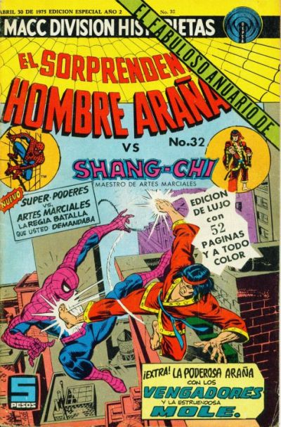 Cover for El Sorprendente Hombre Araña (Editorial OEPISA, 1974 series) #32
