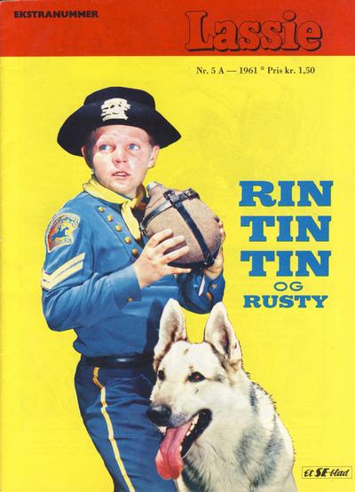 Cover for Lassie Ekstra Rin-Tin-Tin [Rin Tin Tin] (Serieforlaget / Se-Bladene / Stabenfeldt, 1959 series) #5a/1961