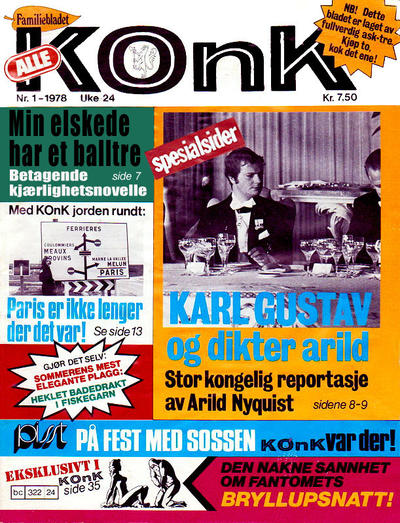 Cover for Konk (Bladkompaniet / Schibsted, 1977 series) #1/1978
