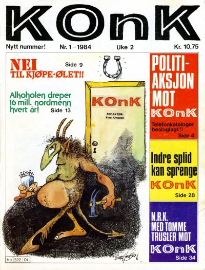 Cover for Konk (Bladkompaniet / Schibsted, 1977 series) #1/1984