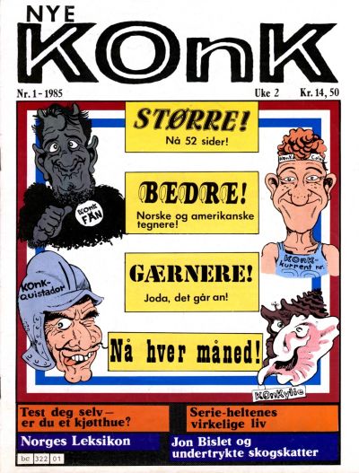 Cover for Konk (Bladkompaniet / Schibsted, 1977 series) #1/1985