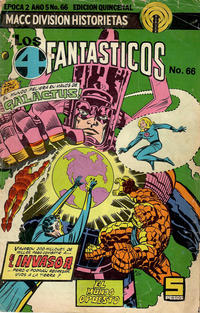 Cover Thumbnail for Los 4 Fantasticos (Editorial OEPISA, 1974 series) #66
