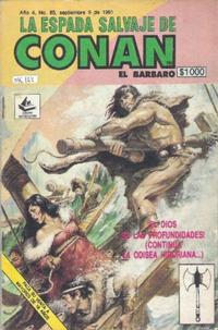 Cover Thumbnail for La Espada Salvaje de Conan el Bárbaro (Novedades, 1988 series) #85