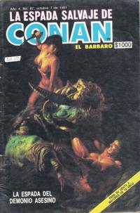 Cover Thumbnail for La Espada Salvaje de Conan el Bárbaro (Novedades, 1988 series) #87