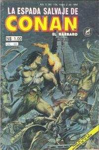 Cover Thumbnail for La Espada Salvaje de Conan el Bárbaro (Novedades, 1988 series) #154