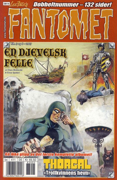 Cover for Fantomet (Hjemmet / Egmont, 1998 series) #5-6/2007 [5-6/2008]