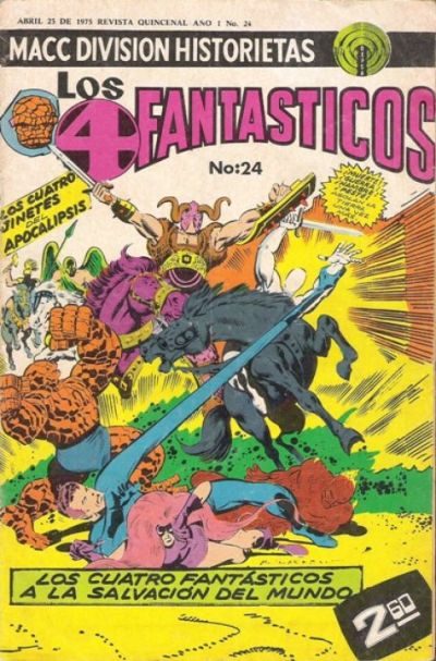 Cover for Los 4 Fantasticos (Editorial OEPISA, 1974 series) #24