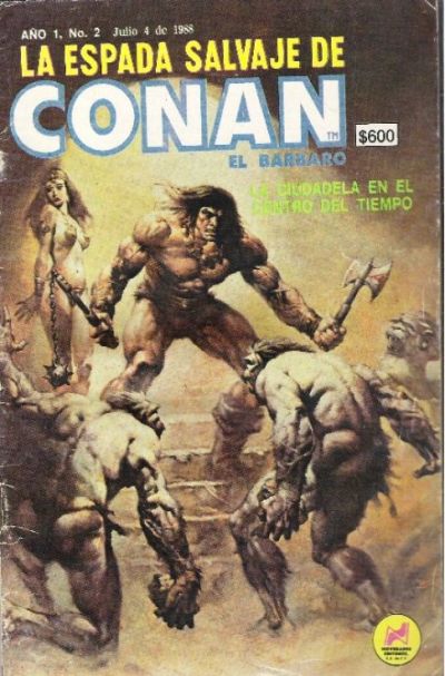 Cover for La Espada Salvaje de Conan el Bárbaro (Novedades, 1988 series) #2