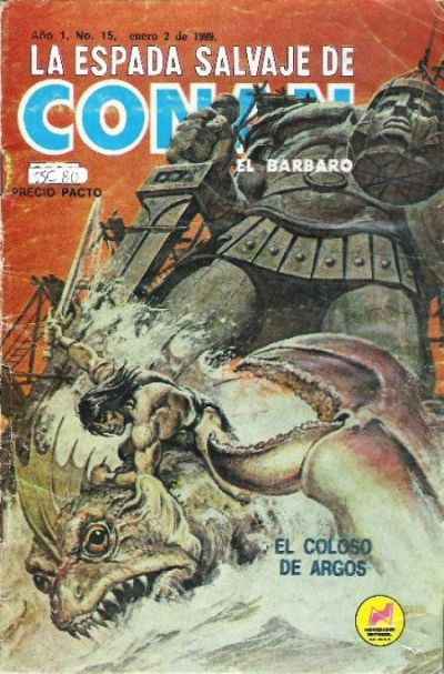 Cover for La Espada Salvaje de Conan el Bárbaro (Novedades, 1988 series) #15