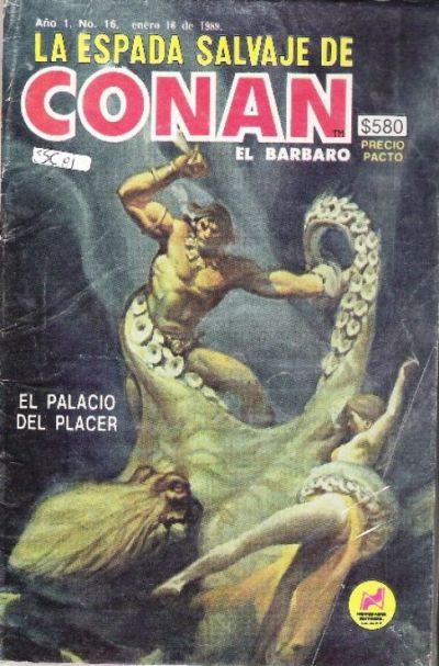 Cover for La Espada Salvaje de Conan el Bárbaro (Novedades, 1988 series) #16