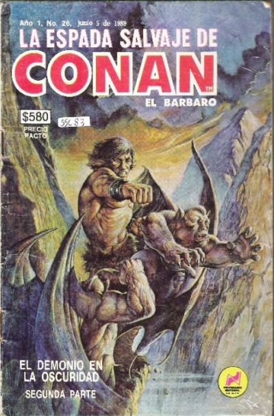 Cover for La Espada Salvaje de Conan el Bárbaro (Novedades, 1988 series) #26