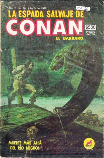 Cover for La Espada Salvaje de Conan el Bárbaro (Novedades, 1988 series) #28