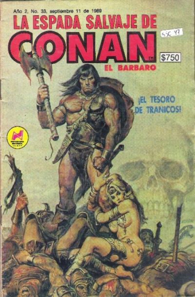 Cover for La Espada Salvaje de Conan el Bárbaro (Novedades, 1988 series) #33