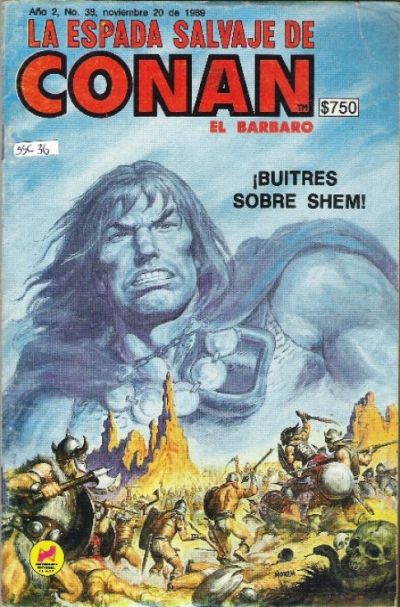 Cover for La Espada Salvaje de Conan el Bárbaro (Novedades, 1988 series) #38