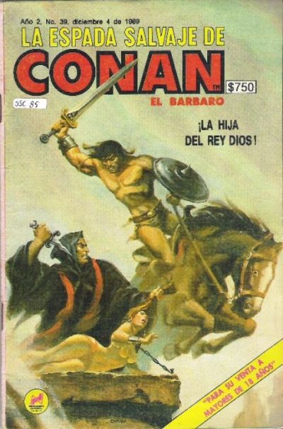 Cover for La Espada Salvaje de Conan el Bárbaro (Novedades, 1988 series) #39