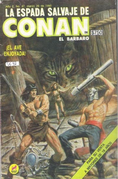 Cover for La Espada Salvaje de Conan el Bárbaro (Novedades, 1988 series) #47