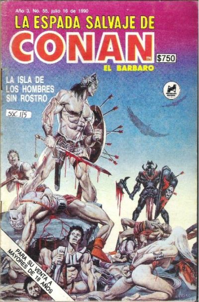 Cover for La Espada Salvaje de Conan el Bárbaro (Novedades, 1988 series) #55