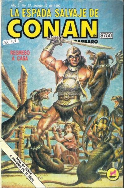 Cover for La Espada Salvaje de Conan el Bárbaro (Novedades, 1988 series) #57