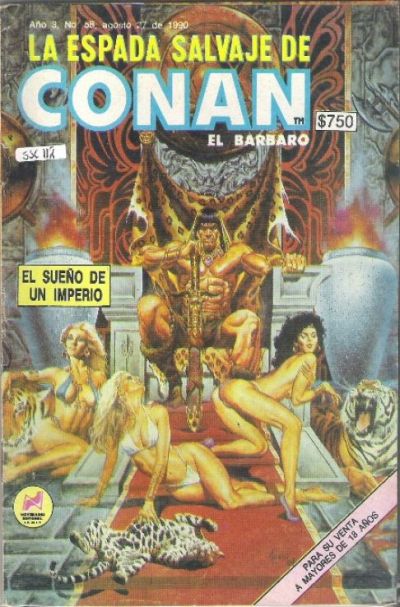 Cover for La Espada Salvaje de Conan el Bárbaro (Novedades, 1988 series) #58