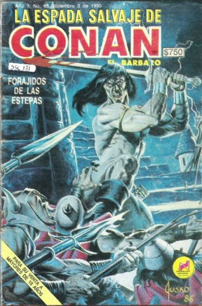 Cover for La Espada Salvaje de Conan el Bárbaro (Novedades, 1988 series) #65