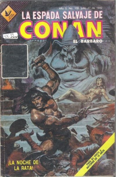 Cover for La Espada Salvaje de Conan el Bárbaro (Novedades, 1988 series) #108