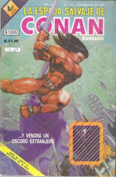 Cover for La Espada Salvaje de Conan el Bárbaro (Novedades, 1988 series) #117
