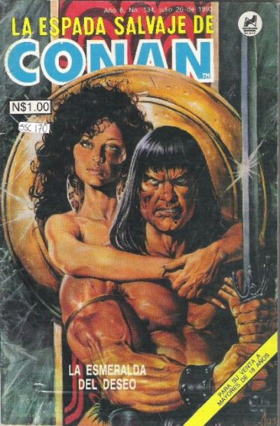 Cover for La Espada Salvaje de Conan el Bárbaro (Novedades, 1988 series) #134