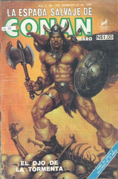 Cover for La Espada Salvaje de Conan el Bárbaro (Novedades, 1988 series) #145