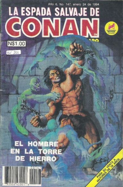 Cover for La Espada Salvaje de Conan el Bárbaro (Novedades, 1988 series) #147