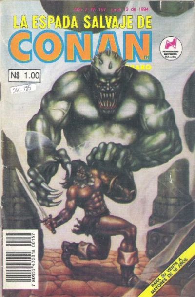 Cover for La Espada Salvaje de Conan el Bárbaro (Novedades, 1988 series) #157