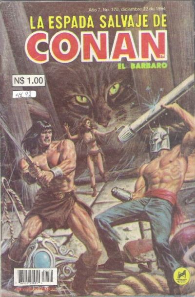 Cover for La Espada Salvaje de Conan el Bárbaro (Novedades, 1988 series) #170