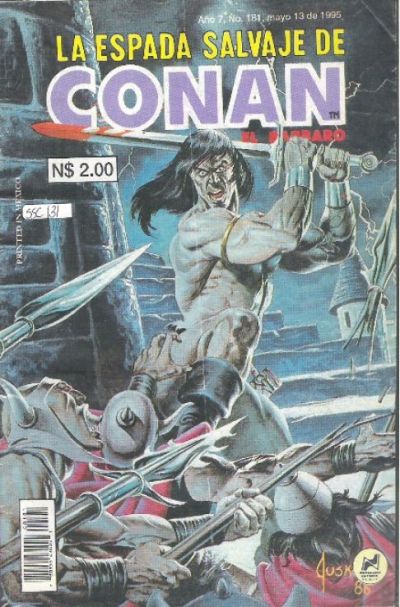 Cover for La Espada Salvaje de Conan el Bárbaro (Novedades, 1988 series) #181