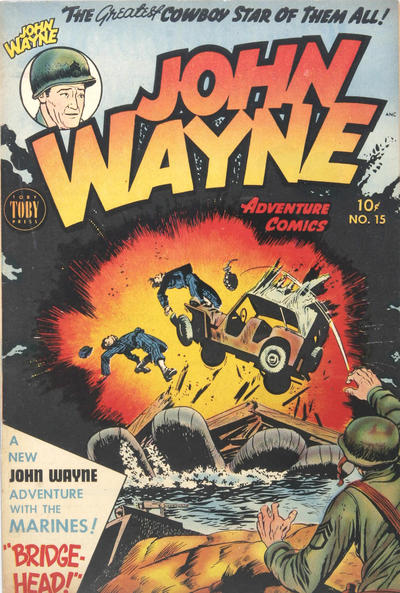 Cover for John Wayne Adventure Comics (Toby, 1949 series) #15