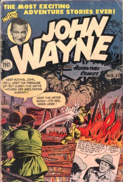 Cover for John Wayne Adventure Comics (Toby, 1949 series) #21