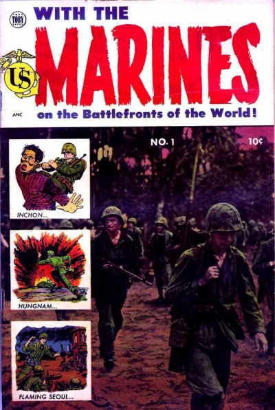 Cover for With the Marines on the Battlefronts of the World (Toby, 1953 series) #1